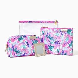 NWT Lilly Pulitzer Astwood Pouch Set